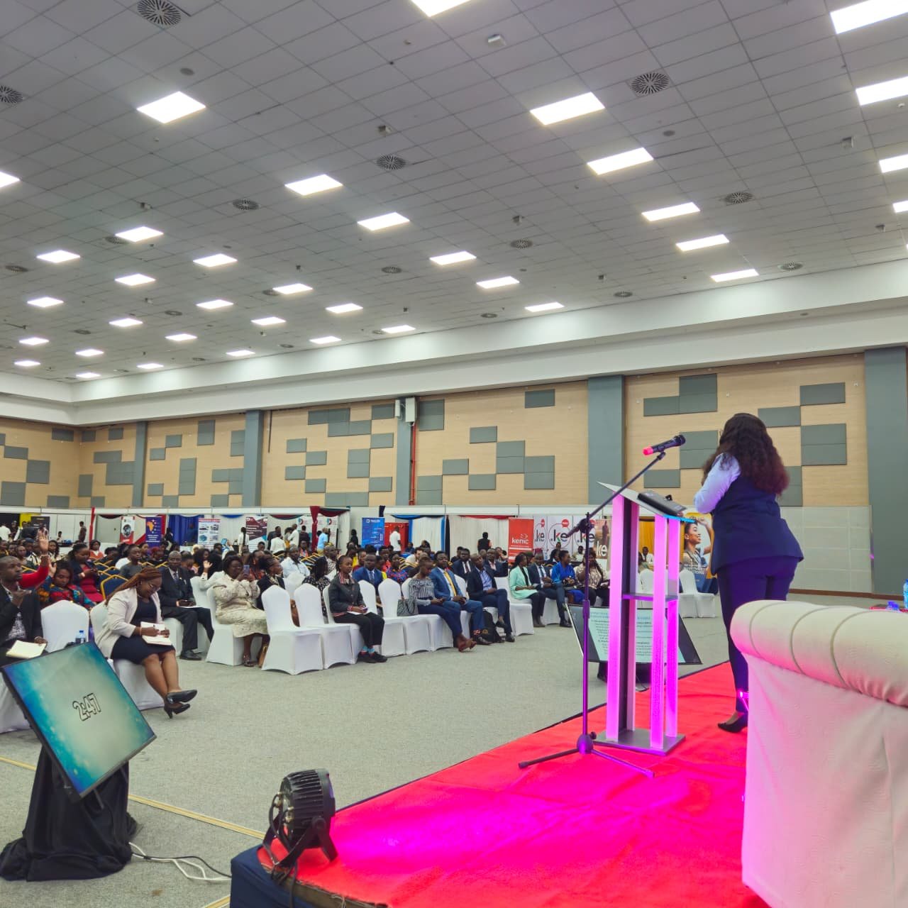 Dr. Regina Kingori delivering a masterclass